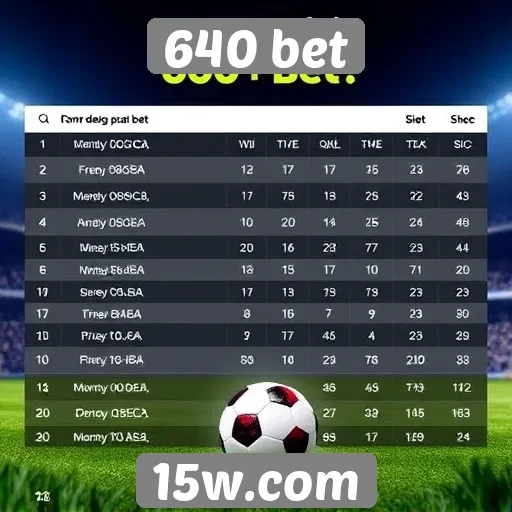 Comparativo de odds entre 640 bet e concorrentes